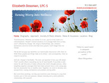 Tablet Screenshot of elizabethdossman.com